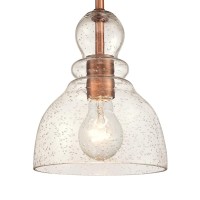 Ciata Lighting 1-Light Indoor Adjustable Mini Pendant Light Base - Washed Copper Pendant Light - Indoor Pendant Light Fixtures (2 Pack)