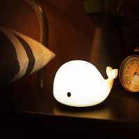 Cute Whale Night Light For Kidskawaii Baby With 7 Led Colors Changingtap Control Nursery Squishy Lampusb Rechargeablebirthda