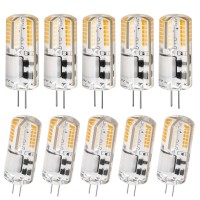 Dicuno G4 3W Bi-Pin Led Bulb, 30W T3 Halogen Bulb Equivalent, Ac/Dc 12V Warm White 3000K, Non-Dimmable Led Light Bulb For Home Landscape Of 10 Pcs