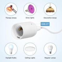 Simple Deluxe 360W 15Ft Extension Hanging Lantern Pendant Light Lamp Cord Cable E26/E27 Socket On/Off Switch (No Bulb Included)