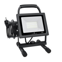 Glorious-Lite 30W Led Work Light, 3000Lm Led Flood Lights, 240W Equivalent, Ip66 Waterproof, 16Ft/5M Cord With Plug, 6500K, Adjustable Working Lights For Workshop Garage, Construction Site