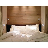 Alldio Book Lights For Reading In Bed Dimmable Touch Switch Reading Lamps Bedside Wall Mounted Led Gooseneck Headboard Spotlight (3W, Warm White)