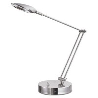 Alera Aleled900S Adjustable Led Task Lamp With Usb Port - Brushed Nickel