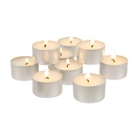 Stonebriar Long Burning Tea Light Candles 6 To 7 Hour Extended Burn Time White Unscented Smtl200 Pack Of 4 800 Count T