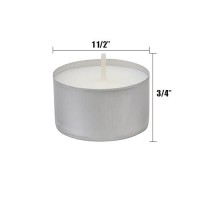 Stonebriar Long Burning Tea Light Candles 6 To 7 Hour Extended Burn Time White Unscented Smtl200 Pack Of 4 800 Count T