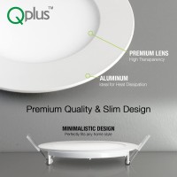 Qplus 24 Pack 4-Inch Ultra Thin Led Recessed Light With Junction Box, 3000K Warm White, Dimmable, Ic Rated, 10W = 75W, 750 Lumens, Etl, Energy Star, Csa Approved