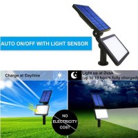 48 Leds Solar Spotlight Outdoor Light Sensor Wall Lawn Garden Lamp Waterproof Sos Flash