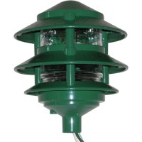 Greenfield Pl3Tledg Made In The Usa Led Weatherproof 3-Tier Pathlight - Green