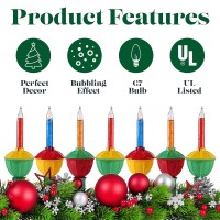 Tupkee Christmas Bubble Lights Set Of 7 Multicolor Lights Bubble Lights For Christmas Tree Holiday Decor