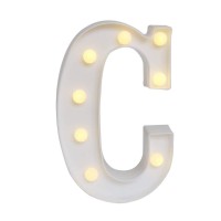 Sunnyglade White Marquee Led Alphabet Lights Arabic Numerals Lights For Party Home Bar Wedding Decor Alphabet Wall Decoration L