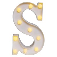 Sunnyglade White Marquee Led Alphabet Lights Arabic Numerals Lights For Party Home Bar Wedding Decor Alphabet Wall Decoration L