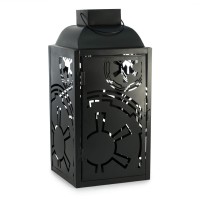 Seven20 Star Wars Stamped Lantern | Black Die-Cut Empire Imperial Symbol | Indoor & Outdoor Use | 14 Inches Tall