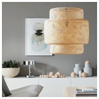 Ikea 703.150.30 Sinnerlig Pendant Lamp, Bamboo