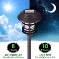 Azirier Solar Lights Outdoor Waterproof Outdoor Garden Lights, Solar Pathway Security Lights For Outdoorwall Backyard Fence Garage Garden Driveway 6 Pack