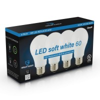 Great Eagle Lighting Corporation A19 Led Light Bulb, 9W (60W Equivalent), Ul Listed, 3000K (Soft White), 750 Lumens, Non-Dimmable, Standard Replacement (4 Pack)