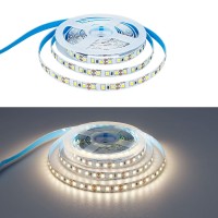 Yunbo 12V Led Strip Lights Natural White 4000-4500K Daylight 16.4Ft Smd 2835 600 Led 8Mm Wide Cuttable Flexible Led Tape Lights Ip20 No Waterproof Led Lighting For Bedroom Kitchen Cabinet