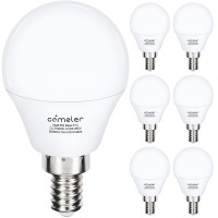 Comzler Ceiling Fan Light Bulbs Candelabra Led Bulbs - 60 Watt Equivalent, 5000K Daylight White Candelabra E12 Base A15 Small Light Bulbs,600Lm,Non-Dimmable, Pack Of 6