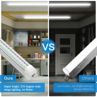 Shopled 5Ft Led Shop Light 45W 5850Lm 6000K Cool White Vshape Linkable T8 Led Tube Lights 5 Foot Led Shop Lights For Garage