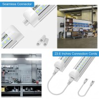 Shopled 5Ft Led Shop Light 45W 5850Lm 6000K Cool White Vshape Linkable T8 Led Tube Lights 5 Foot Led Shop Lights For Garage