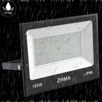 Zhma 2 Pack 150W Led Flood Lights Outdoor, 12000Lm Super Bright Work Light, Ip66 Waterproof, 6500K Daylight White, Outdoor Floodlights For Backyard,Playground,Basketball Court