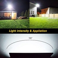 Zhma 100W Led Flood Lights Outdoor, Ip66 Waterproof Flood Lights,9000Lm Super Bright Led Work Light With Plug,6500K White Spot Light For Garage, Yard, Garden, Basketball Court Etc (2 Pack)