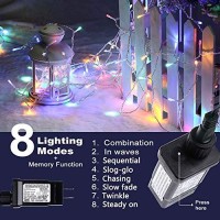 Lyhope Led Christmas Lights, 8 Modes Low Voltage 75Ft 200 Led Fairy Christmas String Lights With 30V Etl Certified Adapter For Outdoor & Indoor, Xmas Tree Wedding Party Bedroom Decoration(Multi-Color)