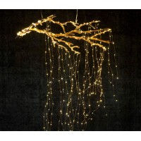 Lxcom Lighting Branch Lights Plug In Fairy String Lights 6.56Ft 280Leds 14 Strands Twinkle String Lights Branch Lights Decoration For Garden Home Party Wedding Decorations(Warm White)