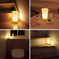 Deeplite Battery Operated Night Light Motion Sensor Small Cordless Table Lamp, Soft Glow Nightstand For Bathroom, Bedroom, Kidas Room, Hallway, Table Decor