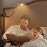 Vekkia Bed Light, Led Reading Light For Bed, Eye Caring Clip On Light, 3 Color & 9 Brightness Levels, Reading Lamp For Bed With Gooseneck, Perfect Bed Lamps For Headboard , Desk And Computers.