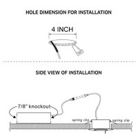 Cloudy Bay 4Inch Led Recessed Light With Junction Box, Ic Rated, Air Tight, Gimbal Retrofit Downlight Dimmable,9W Cri90 Warm White 3000K, Beam Angel 50Ͽ