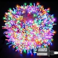 Tcamp Multicolor Christmas Lights Outdoor Indoor String Lights 66Ft 200 Led Christmas Tree Lights Memory Function, 8 Mode Fairy Light String Bedroom Holiday Patio Lights Decor [5 Sets Connectable]