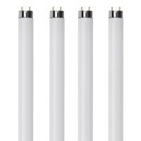 F32T8 Fluorescent Tube 32W 48 Inch T8 Fluorescent Light Bulbs F32T8 Light Bulb 2800 Lumens G13 Medium BiPin Base 4Pack