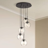 Possini Euro Design Samantha Black Pendant Chandelier Lighting 19 1/2