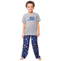 Ultra Game Boys 2 Piece Pjs Lounge Pants Tee Set, Team Color, 10 12 Us