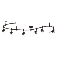 Catalina Lighting 96 6Light Integrated Led Flex Track Spotlight Ceiling Light Oil Rubbed Bronze For Kitchen Living Room H