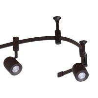 Catalina Lighting 96 6Light Integrated Led Flex Track Spotlight Ceiling Light Oil Rubbed Bronze For Kitchen Living Room H