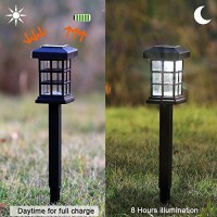 Maggift 12 Pack Solar Pathway Lights Outdoor Led Solar Powered Garden Lights For Lawn, Patio, Yard, Walkway, Driveway