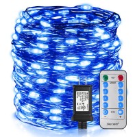 Zaecany Led String Lights 99Ft 300 Leds Fairy String Lights For Bedroom, Patio, Indoor/Outdoor Waterproof Copper String Lights For Birthday, Wedding, Party Plug In Fairy Lights Ul Listed Blue