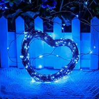 Zaecany Led String Lights 99Ft 300 Leds Fairy String Lights For Bedroom, Patio, Indoor/Outdoor Waterproof Copper String Lights For Birthday, Wedding, Party Plug In Fairy Lights Ul Listed Blue