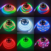 Alitove 164Ft Ws2815 Led Strip Individually Addressable 300 Pixels Strip Light Dual Signal Rgb 12V Flexible Programmable Led St