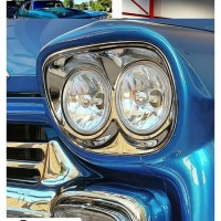 Octane LightingTHESE ARE 575 CRYSTAL CLEAR GLASS FACED METAL BACKED HEADLIGHT SET OF 4Includes Octane Lighting H4 9003 HB2 40w 6000k 4000 LumennbspnbspSET OF 4 534 CRYSTAL H4 HEADLIGHTSCRYSTAL CLEAR GLASS METAL BACKSIDEHIGH INTENSITY LED BULBS4 LOWHIGH BE