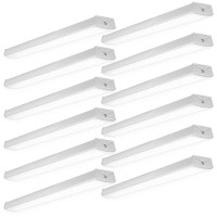 Sunco 12 Pack Led Wraparound Light Fixture 4Ft Garage Ceiling Lights Linkable 40W300W 3500 Lm 5000K Daylight Hardwired Su