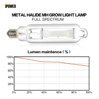 Ipower 2-Pack 1000W Vegetative Metal Halide Grow Light Bulb Mh Conversion Lamp For Plants, 2 Count (Pack Of 1)