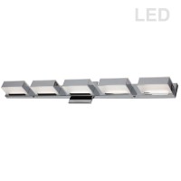 Features5 Light LED Wall VanitySpecificationsMain Finish47color58 Polished chromegenre58 ModernMaterial58 MetalDimensions58 44675quot quot H x 34quot quot W x 3quot quot DFinish58 Electroplatedcanopy47Back Plate47Base Height58 44675canopy47Back Plate47Bas