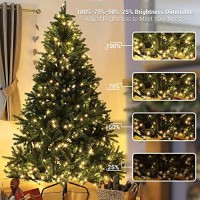 Brizled Christmas Lights, 6567Ft 200 Led Color Changing Tree Lights 11-Function Warm White & Multicolor Christmas Lights, Connectable 24V Safe Adapter Remote Decorative Lights String For Xmas Party