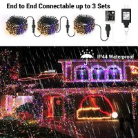 Brizled Christmas Lights, 6567Ft 200 Led Color Changing Tree Lights 11-Function Warm White & Multicolor Christmas Lights, Connectable 24V Safe Adapter Remote Decorative Lights String For Xmas Party