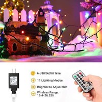 Brizled Christmas Lights, 6567Ft 200 Led Color Changing Tree Lights 11-Function Warm White & Multicolor Christmas Lights, Connectable 24V Safe Adapter Remote Decorative Lights String For Xmas Party