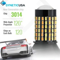 Syneticusa 7443 Error Free Canbus Dual Color Switchback Led Turn Signal Light Bulbs No Hyper Flash All In One Built In Resistors (Turn Signal-Amber And White Alternate Flash)