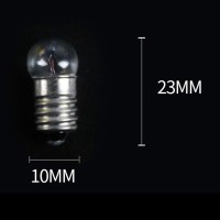 Gutreise Dc 50Pcs E10 2.5V 0.3A Warm White Bulb Light Bulbs Miniature Screw Base (2.5V)