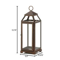 Accent Plus 10018650 Medium Copper Lantern, Multicolor